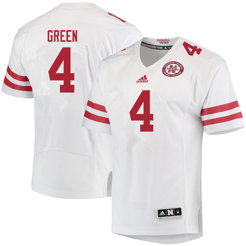 Youth #4 Jahkeem Green Nebraska Cornhuskers College Football Jerseys Sale-White